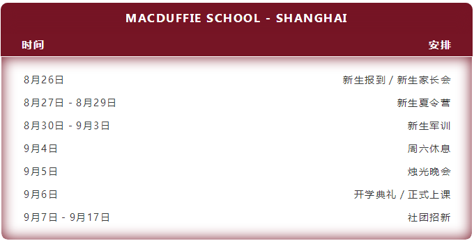 上海美達(dá)菲學(xué)校2021年秋季開學(xué)時間及入學(xué)要求